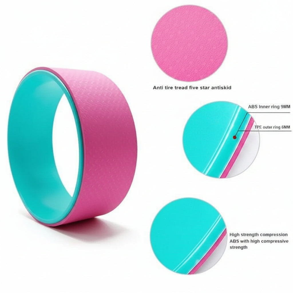 yoga wheel with detailed specifications 