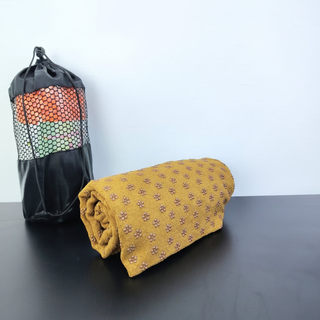yoga towel with bag for yoga exresise